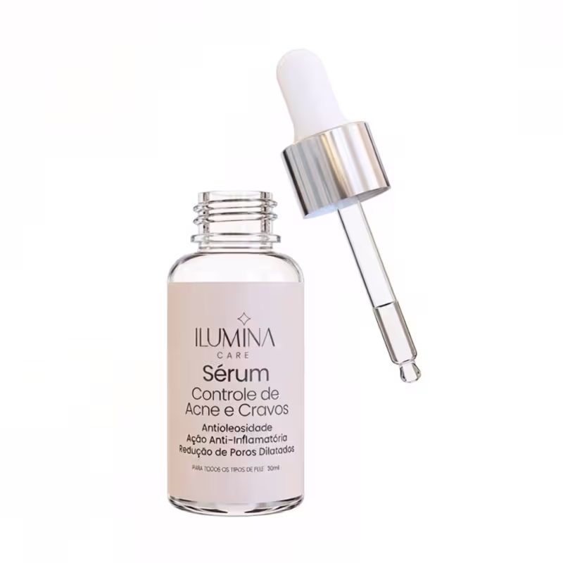 Kit 5 Sérum Antiacne Controle de Cravos 30ml Ilumina Care