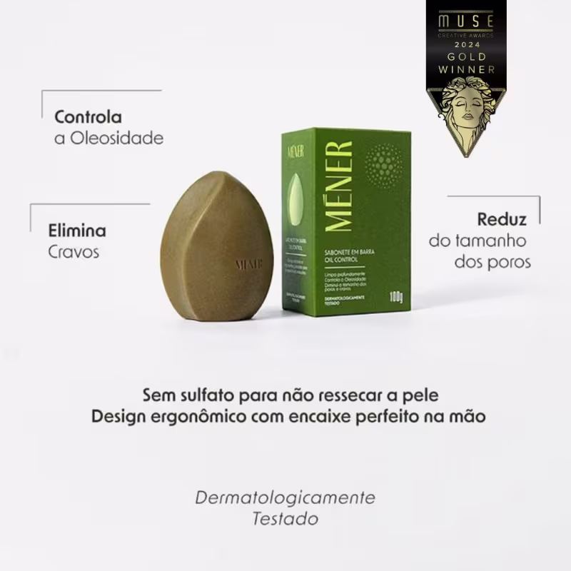 Sabonete Em Barra MÉNER Oil Control - 100g