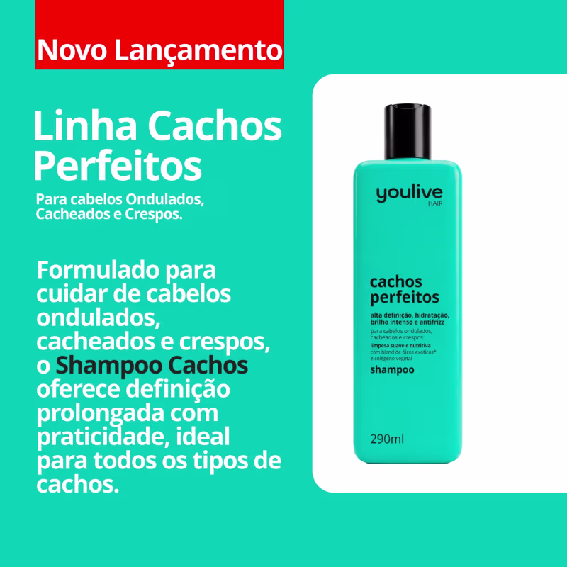 Kit Cachos Perfeitos Com Colágeno Vegetal e Manteiga de Karité 