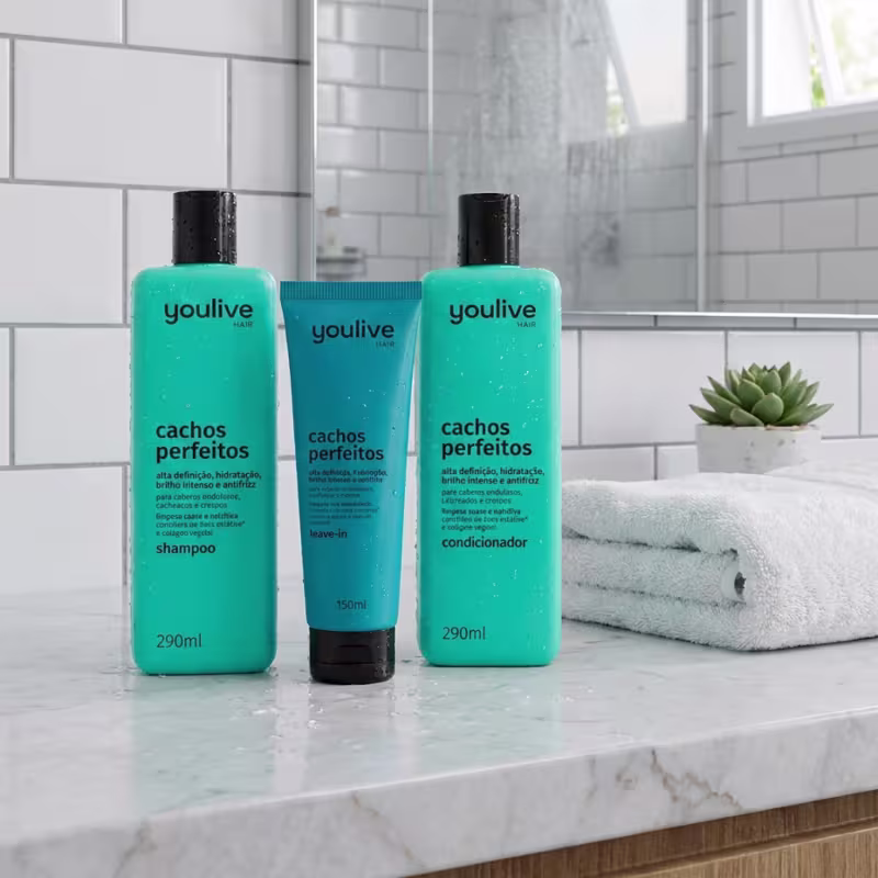 Kit Cachos Perfeitos Com Colágeno Vegetal e Manteiga de Karité 