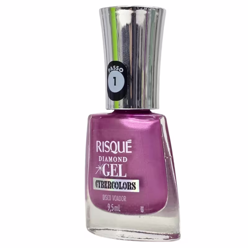 Risque Diamond Gel Esmalte Cybercolors Disco Voador 9,5ml