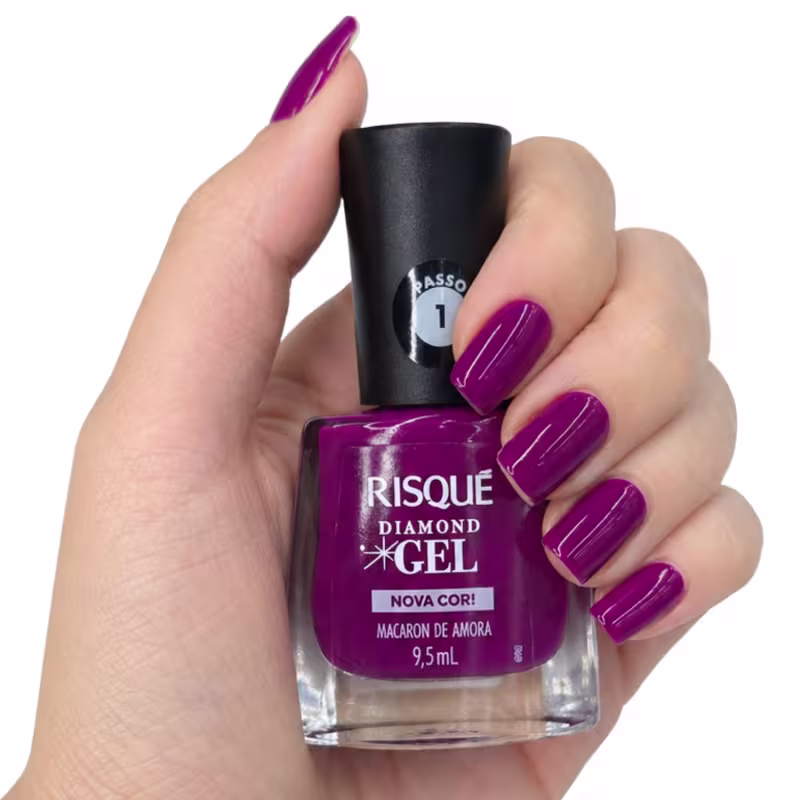 Risque Diamond Gel Esmalte Macaron de Amora 9,5ml