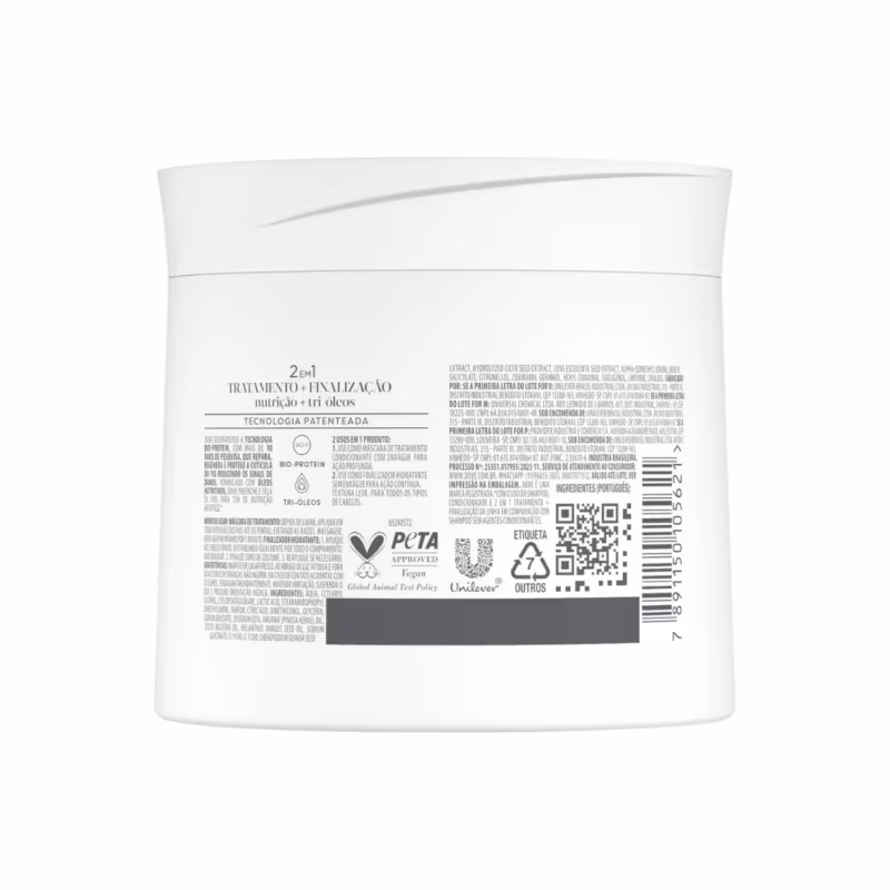Máscara de Tratamento Dove Nutrição + tri óleos 320g