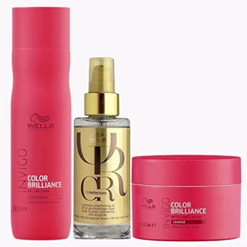 Wella - Color Brilliance - Kit Shampoo + Mascara + Oleo Oil Reflections