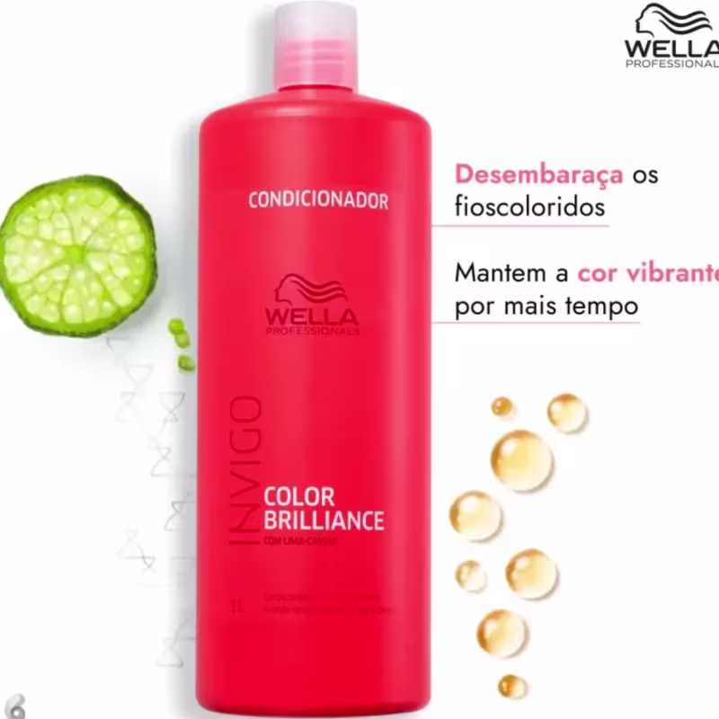 Wella - Color Brilliance - Kit Shampoo 1l + Mascara 500g+ Oil Reflections 100 ml