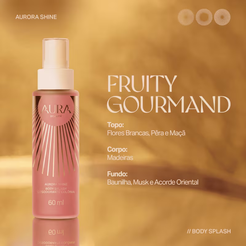 Kit 3 Body Splash Trilogia das Deusas Aura Beauty Jade Picon 60ml Cada
