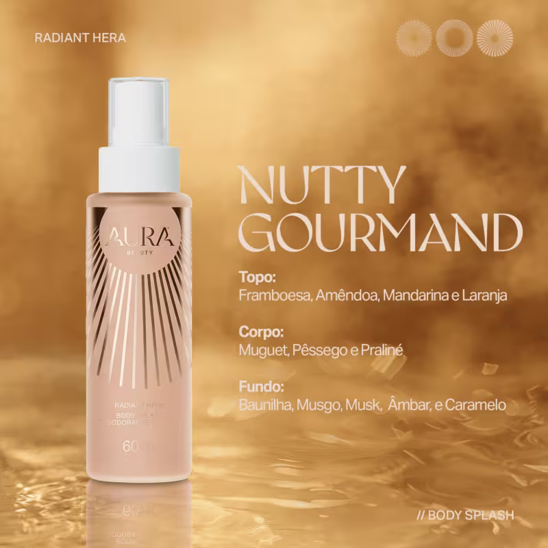 Kit 3 Body Splash Trilogia das Deusas Aura Beauty Jade Picon 60ml Cada