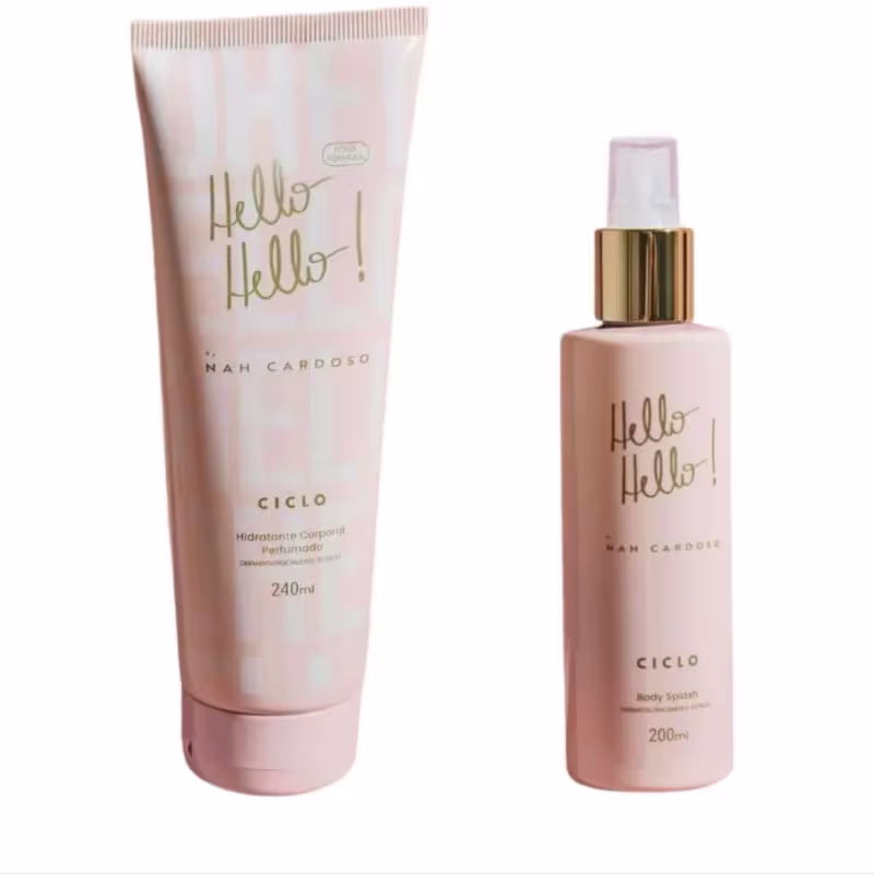 Kit Ciclo Hello Hello Body Splash+Hidratante Corporal 200ml