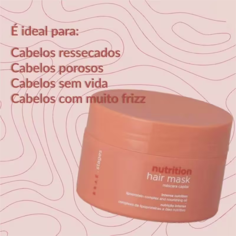 Kit Braé Stages Nutrição Shampoo e Condicionador e Máscara