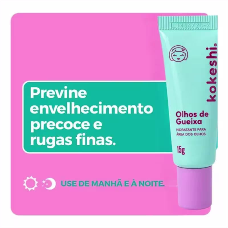 Kit Kokeshi Creme Gel Gota De Colágeno+Olhos de Gueixa