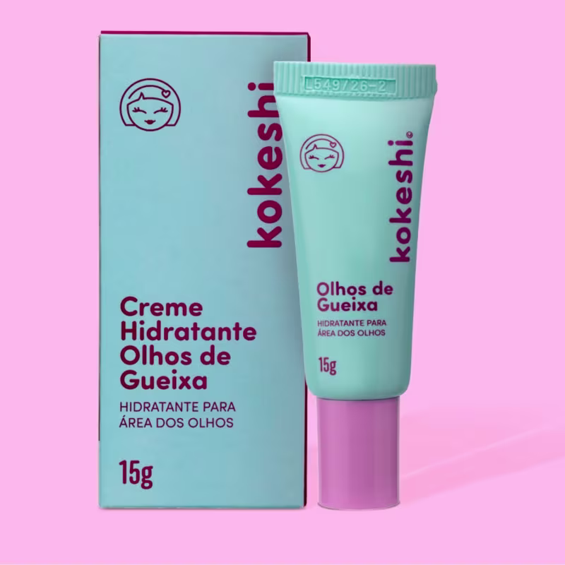 Kit Kokeshi Pele Porcelana+Gota De Colágeno+Olhos de Gueixa