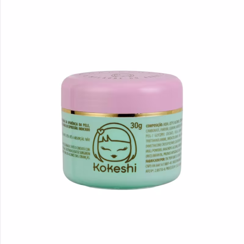 Kit Kokeshi Pele Porcelana+Gota De Colágeno+Olhos de Gueixa