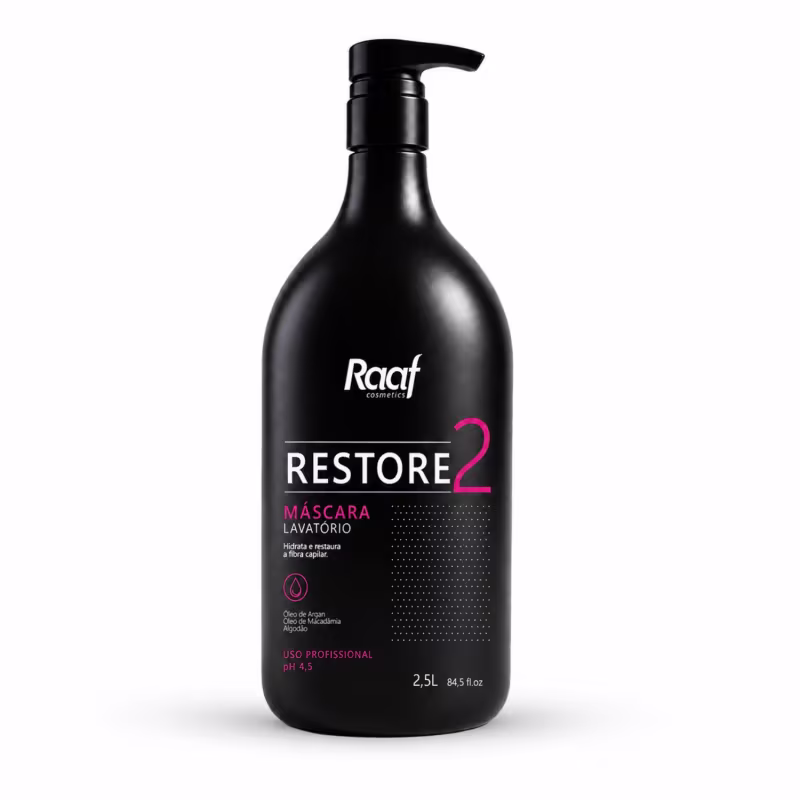 Kit Lavatório Profissional Shampoo e Máscara Restore Raaf Cosmetics - 2,5L