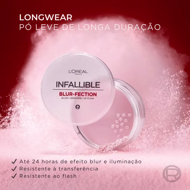 Loreal Paris Pó Infallible Blur-Fection Longwear Loose Setting Powder - 15 DEEP TRANSLUCENT