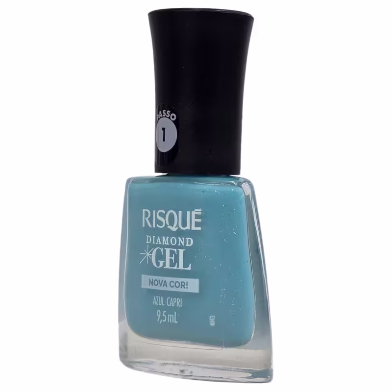 Risque Diamond Esmalte Azul Capri Gel 9,5ml