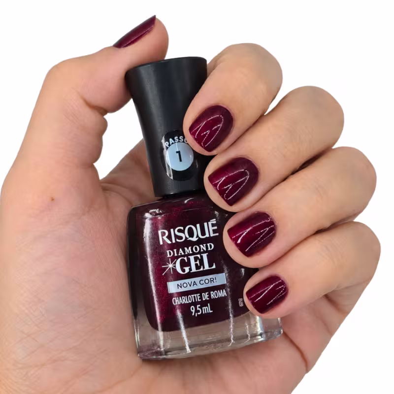 Risque Diamond Esmalte Charlotte Romã Gel 9,5ml