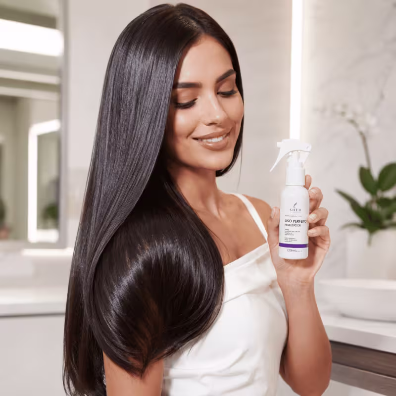 Finalizador 120ml Liso Perfeito: Selagem, Controle do Frizz e Proteção Térmica | Shed Professional