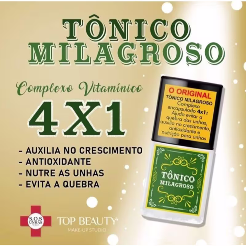 Esmalte Tônico Milagroso SOS Unhas 7ml - Top Beauty
