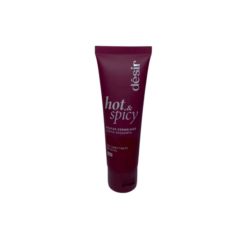 Gel Beijável Lubrificante Esquenta Com Sabor De Frutas Vermelhas Désir De 50g Morango