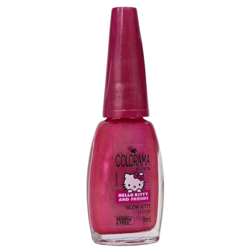 Colorama Hello Kitty And Friends Esmalte Efeitos Glow Kitty Hello Kitty 8ml