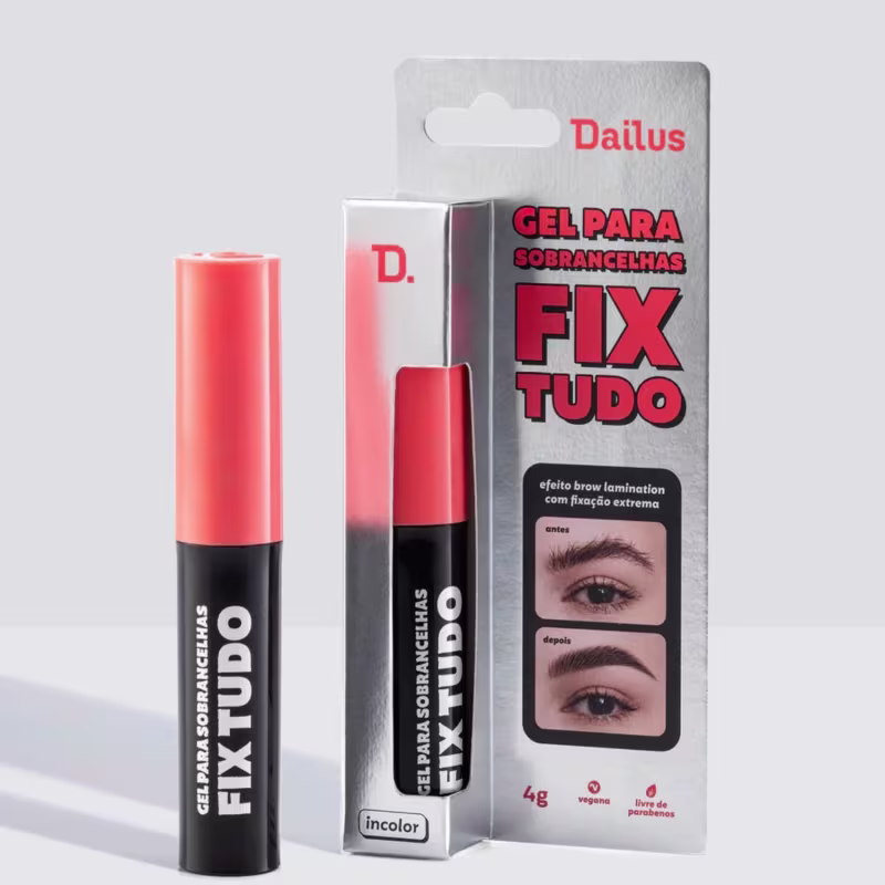 Gel Para Sobrancelhas Fix Tudo 4g - Dailus | Fixação Extrema e Efeito Brow Lamination