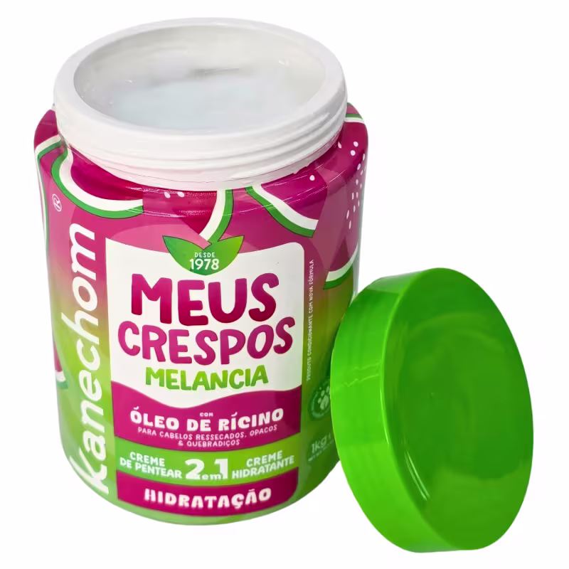 Kanechom Meus Crespos Tratamento 2 em 1 Hidratação Melancia Vegano 1kg