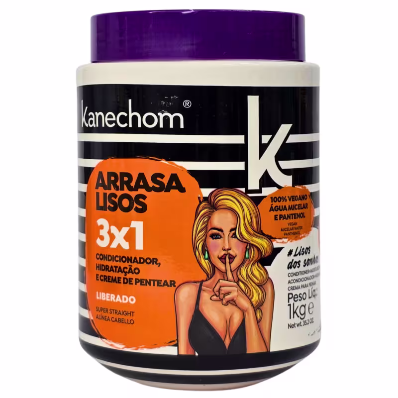 Kanechom Arrasa Lisos Tratamento Capilar 3 em 1 Vegano 1kg