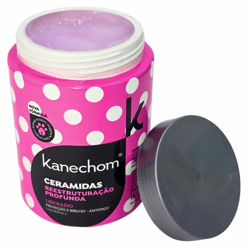 Kanechom Reestruturação Profunda Máscara Capilar Ceramidas Vegano 1kg