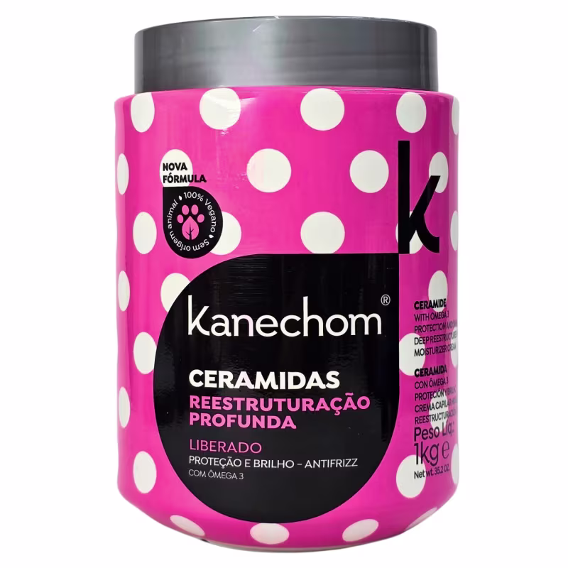Kanechom Reestruturação Profunda Máscara Capilar Ceramidas Vegano 1kg