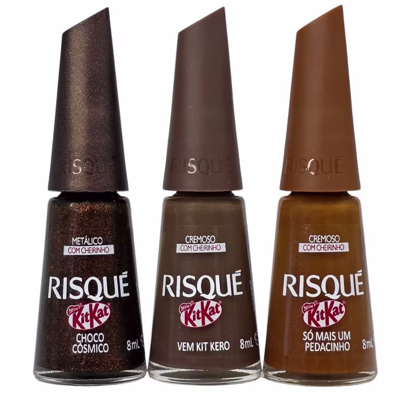 Kit Risque Kit Kat Esmalte Coleção Completa 9 Cores