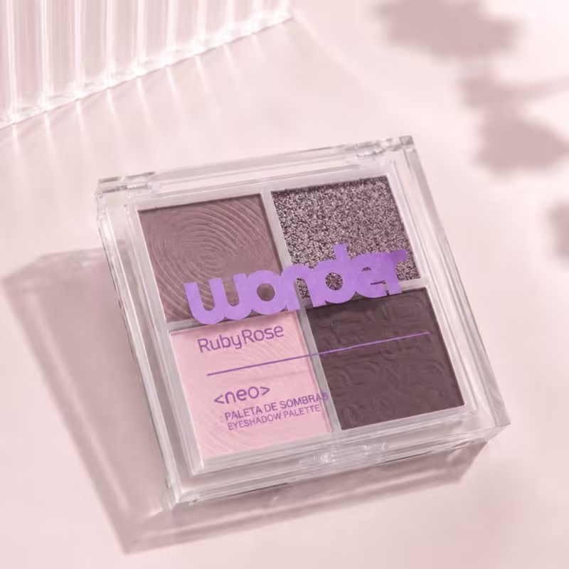 Paleta de Sombras Quarteto Neo Wonder HBE 2212 Ruby Rose  Cor Modern