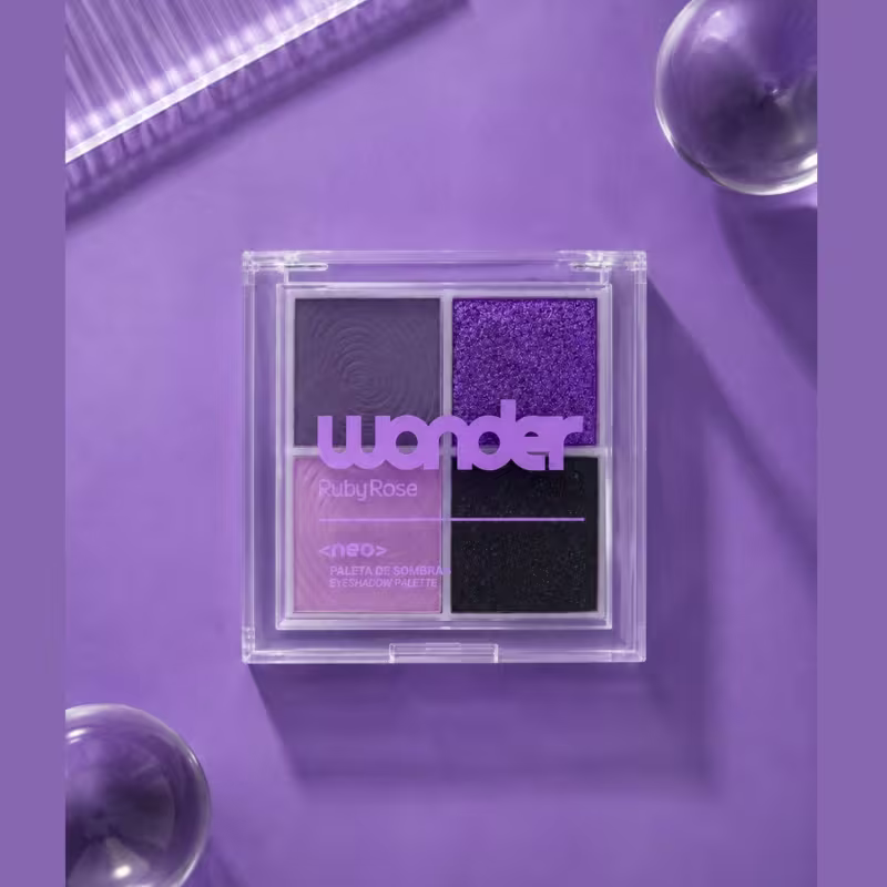 Paleta de Sombras Quarteto Neo Wonder HBE 2212 Ruby Rose  Cor Unique