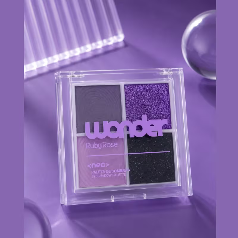 Paleta de Sombras Quarteto Neo Wonder HBE 2212 Ruby Rose  Cor Unique
