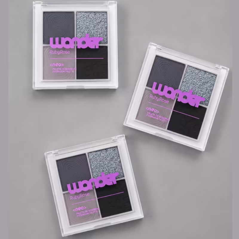 Paleta de Sombras Quarteto Neo Wonder HBE 2212 Ruby Rose  Cor Contemporary