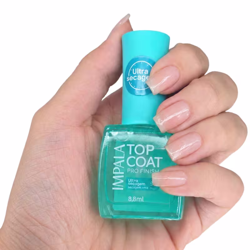 Impala Pro Finish Top Coat Ultra Secagem em 90 segundos Blister 8,8ml