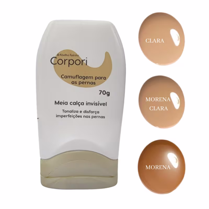 Abelha Rainha Corpori Pele Morena Clara - Meia Calça Invisível 70g