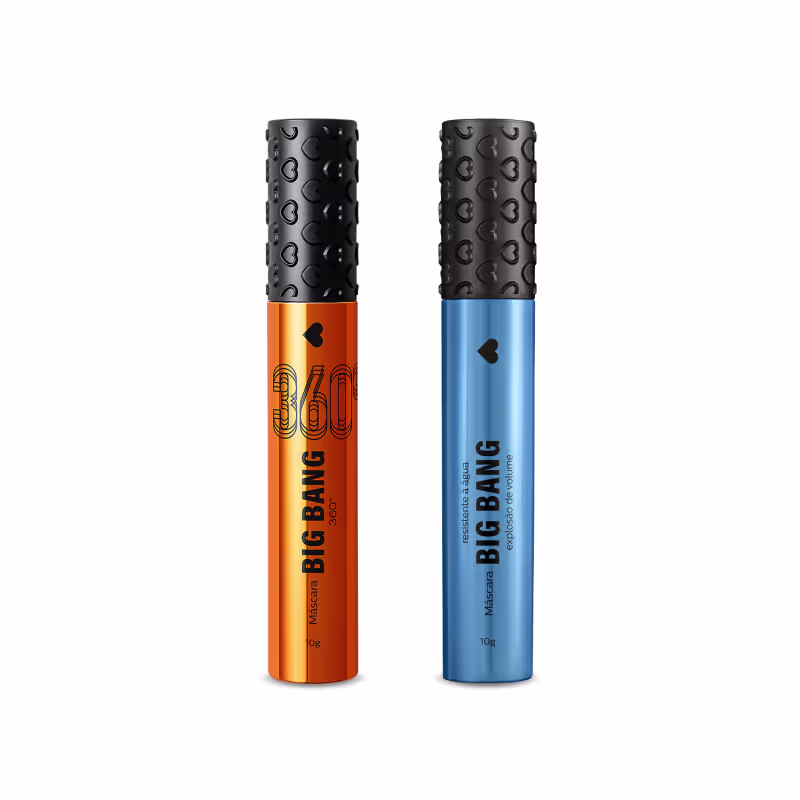 Combo Máscara de Cílios Big Bang: 360 + Resistente à Água