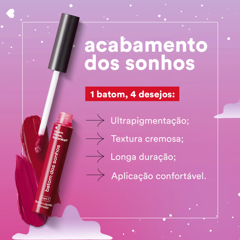 Batom Líquido Cremoso dos Sonhos Terracota Empatia 5ml