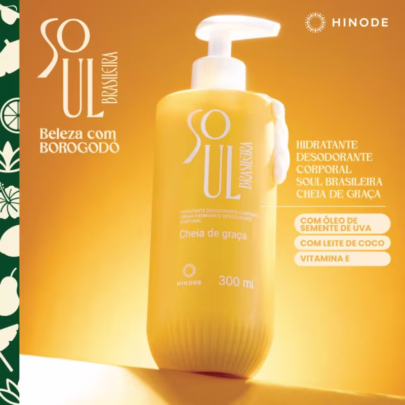 Hidratante Corporal Soul Brasileira Cheia de Graça Hinode 200ml