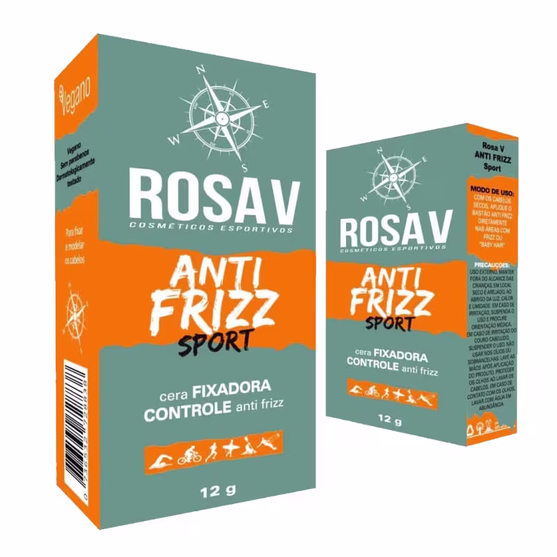 Cera Fixadora  Controle Anti Frizz Sport Rosa dos Ventos  12g  A Prova De Suor