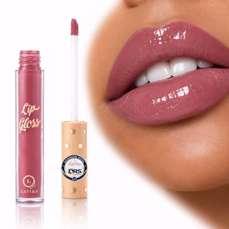 Kit 2 Gloss Labial Latika Lip Hidratante – Cores Nude Glam e Brilho 41 + 52