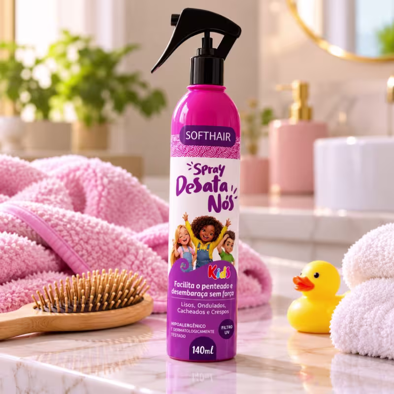 Spray Desata Nós Kids Soft Hair 140ml Desembaraçante Cabelos