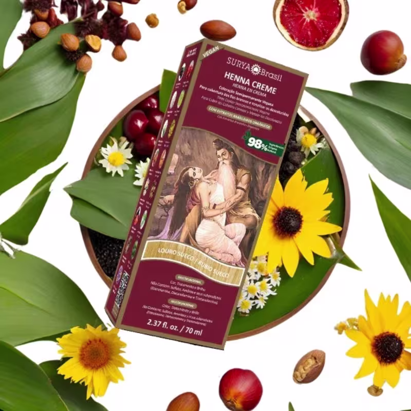 Henna creme louro sueco 70ml Surya