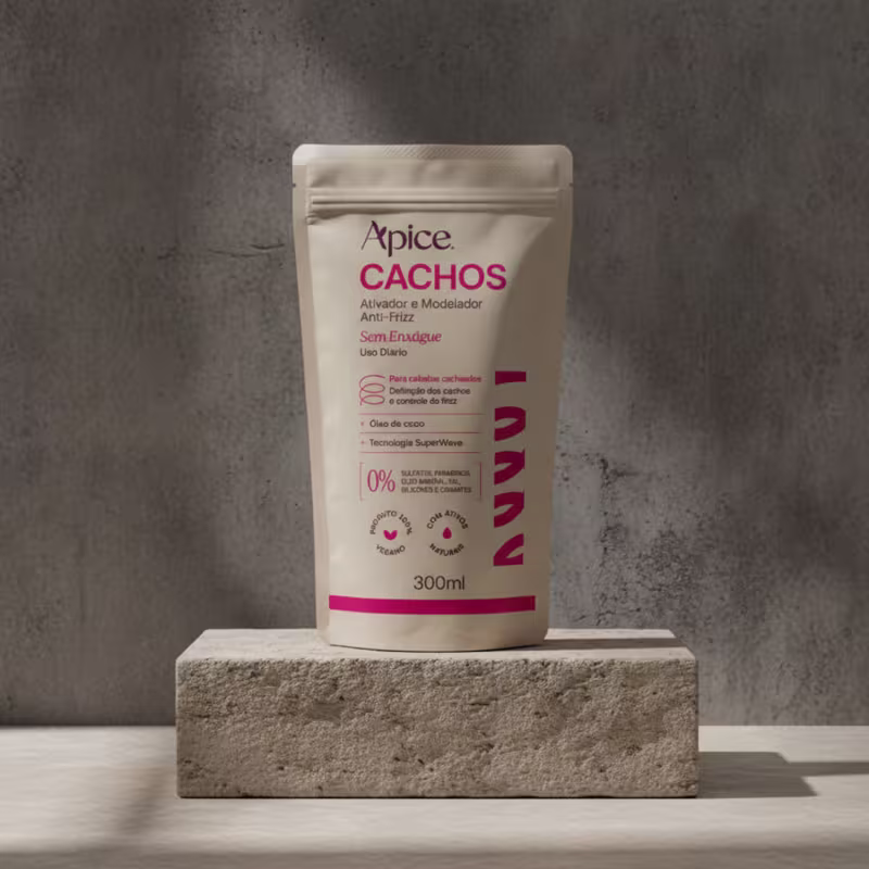 Refil Ativador e Modelador Anti-Frizz Apice Cachos Essence 300ml