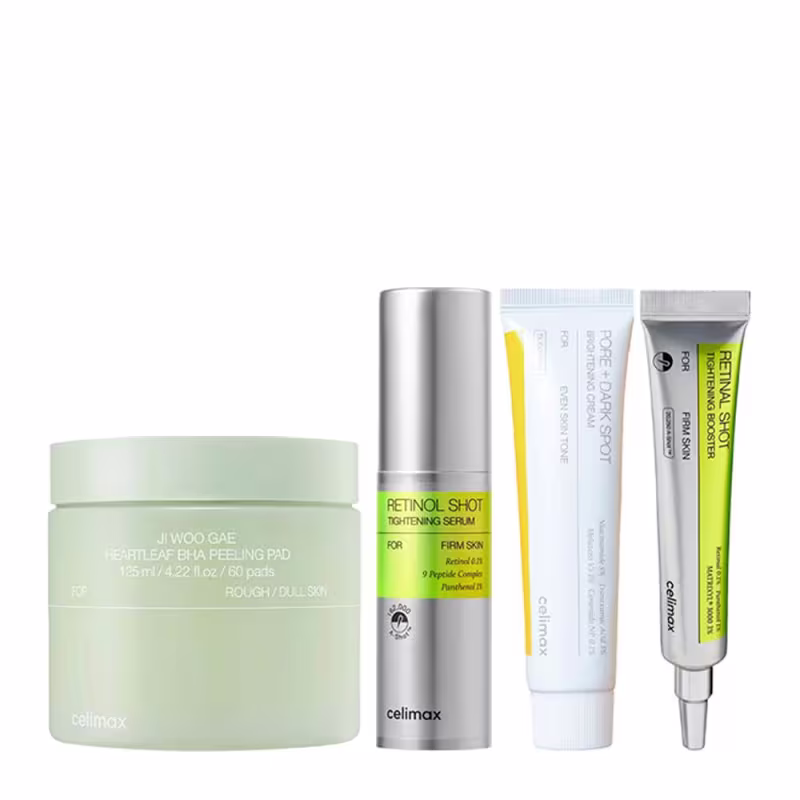 Kit Celimax Ji Woo Discos 125ml + Retinol Shot + Pore Dark Spot