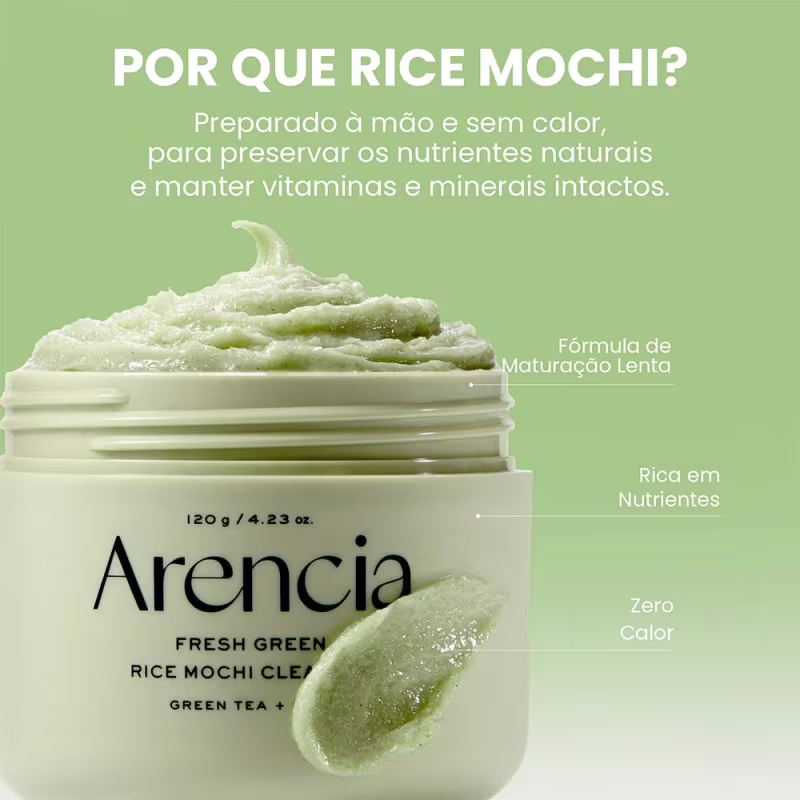 Arencia Rice Mochi Green Máscara de Limpeza Facial 120g