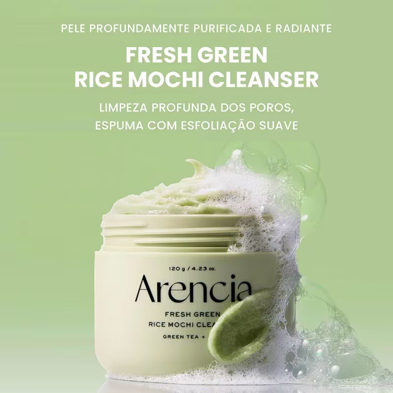 Arencia Rice Mochi Green Máscara de Limpeza Facial 120g