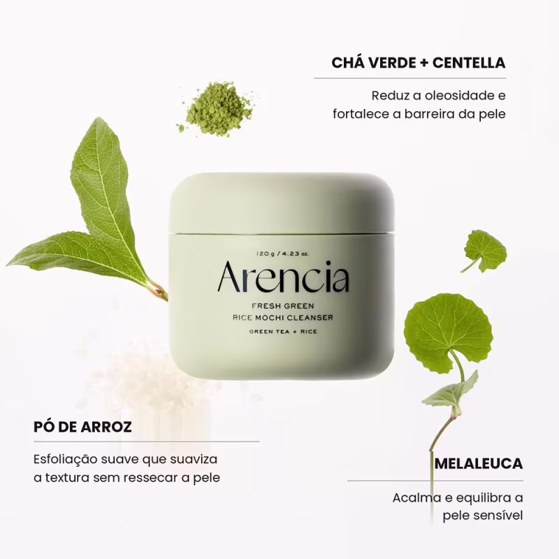 Arencia Rice Mochi Green Máscara de Limpeza Facial 120g