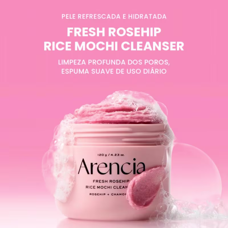 Arencia Rice Mochi Rosehip Máscara de Limpeza Facial 120g