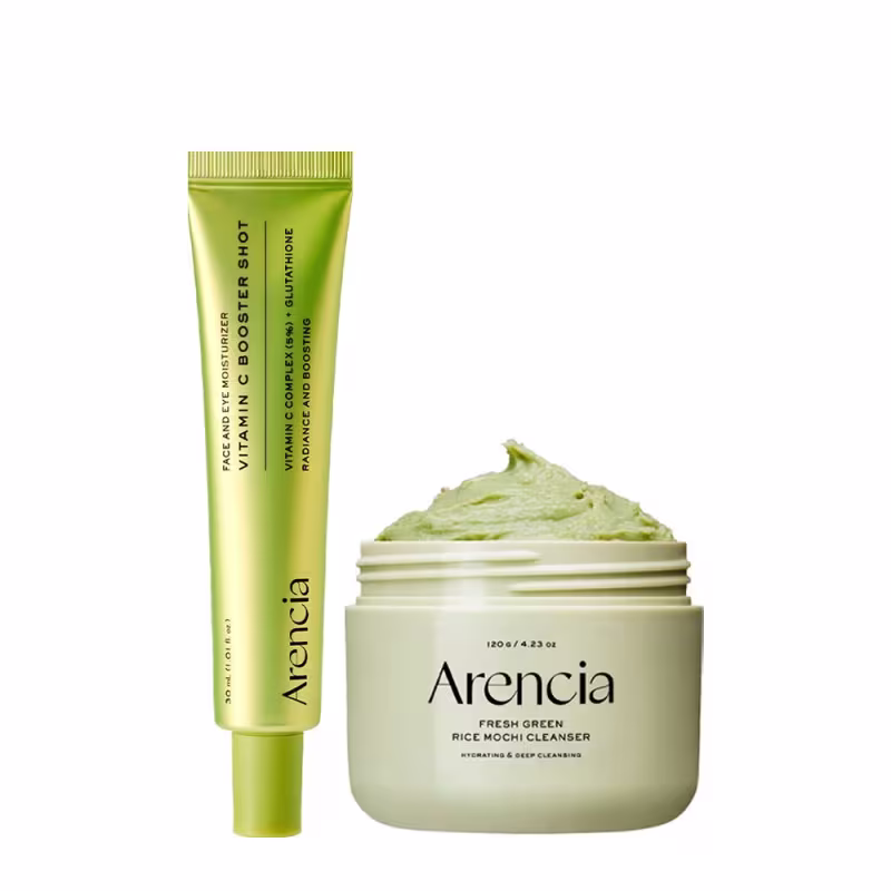 Kit Arencia Rice Mochi Green + Vitamin C Sérum 30ml